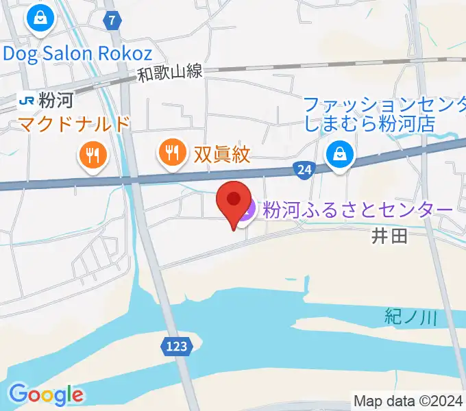 粉河ふるさとセンターの地図