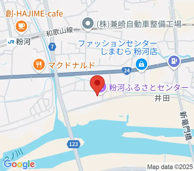 粉河ふるさとセンターの地図