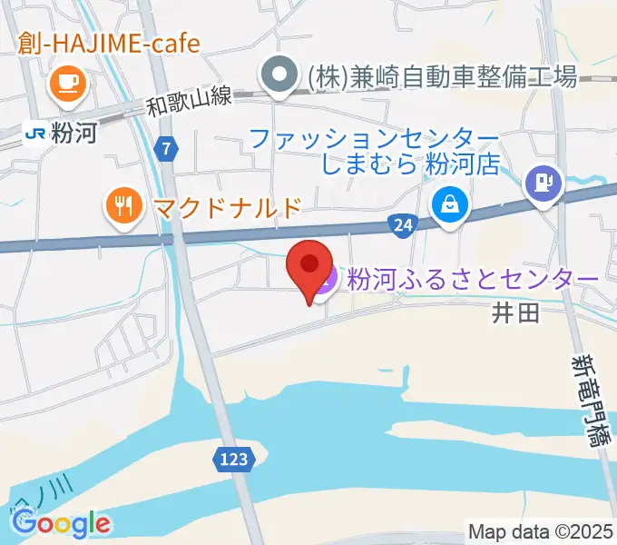 粉河ふるさとセンターの地図