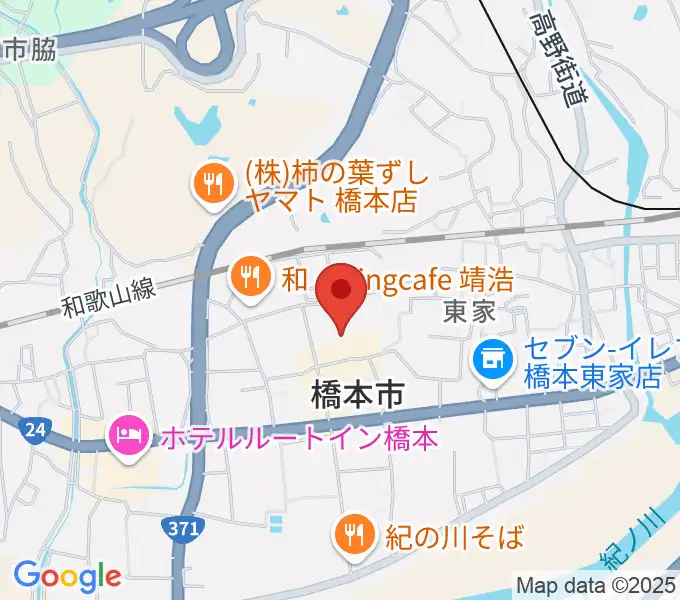 橋本市民会館の地図