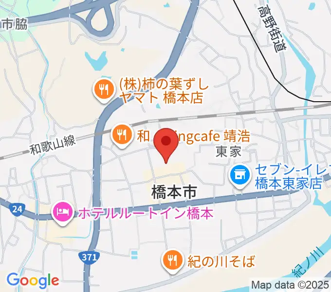 橋本市民会館の地図