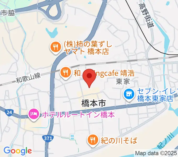 橋本市民会館の地図
