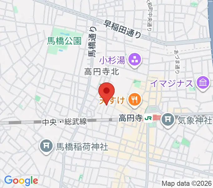 アリタ・ボーカルスクールの地図