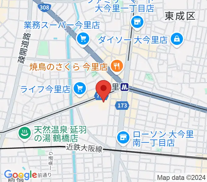 コミ協ひがしなり区民センターの地図