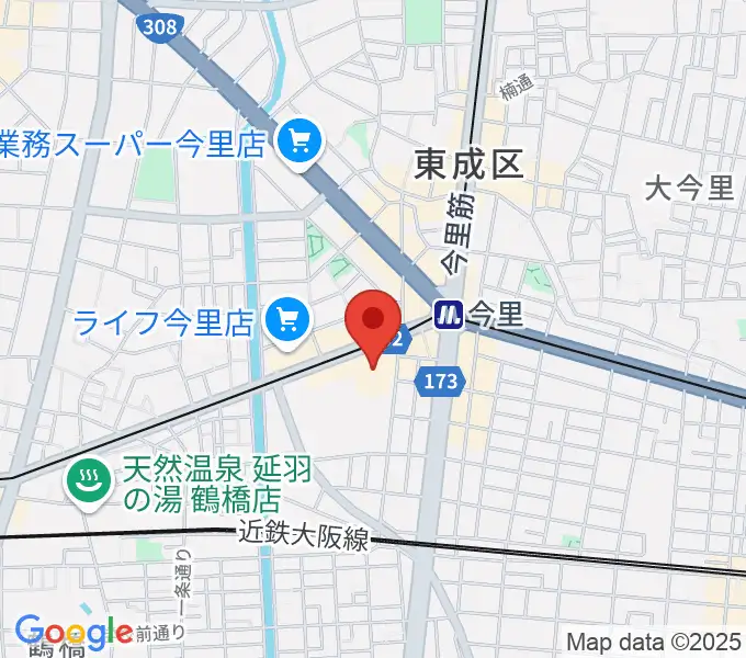 コミ協ひがしなり区民センターの地図