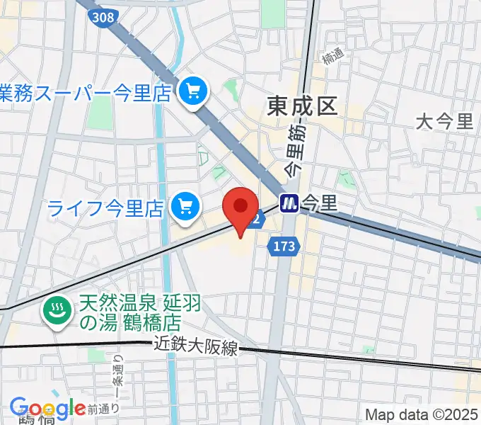 コミ協ひがしなり区民センターの地図