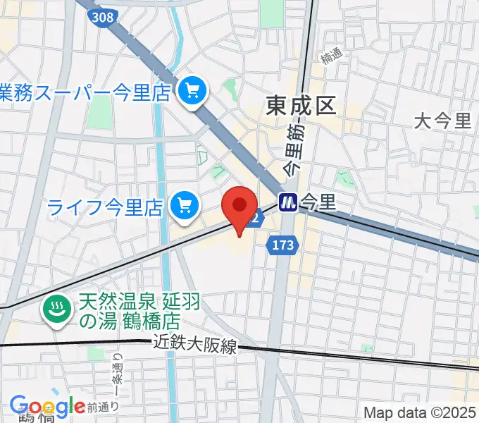 コミ協ひがしなり区民センターの地図