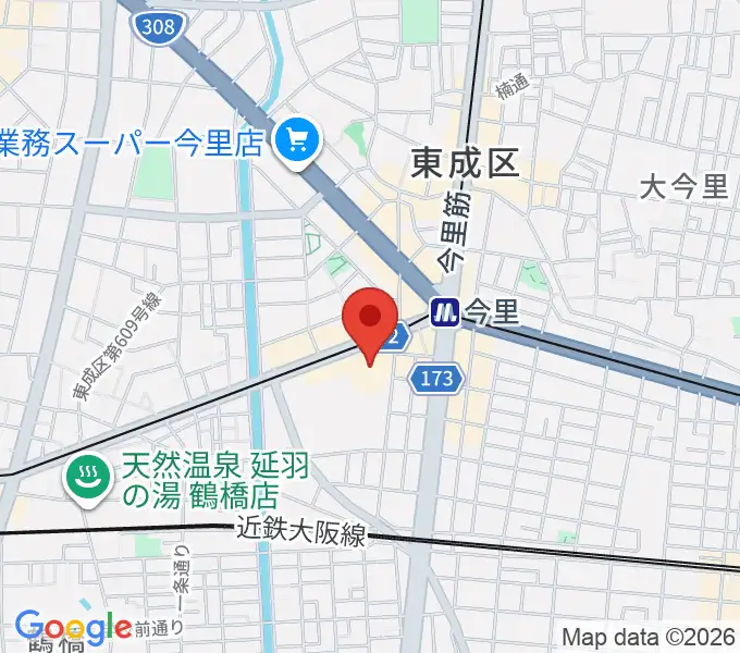 コミ協ひがしなり区民センターの地図