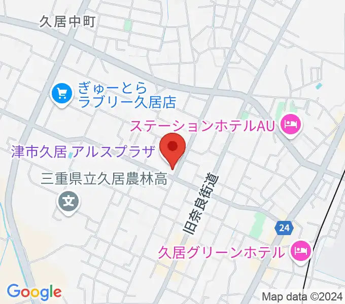 津市久居アルスプラザの地図