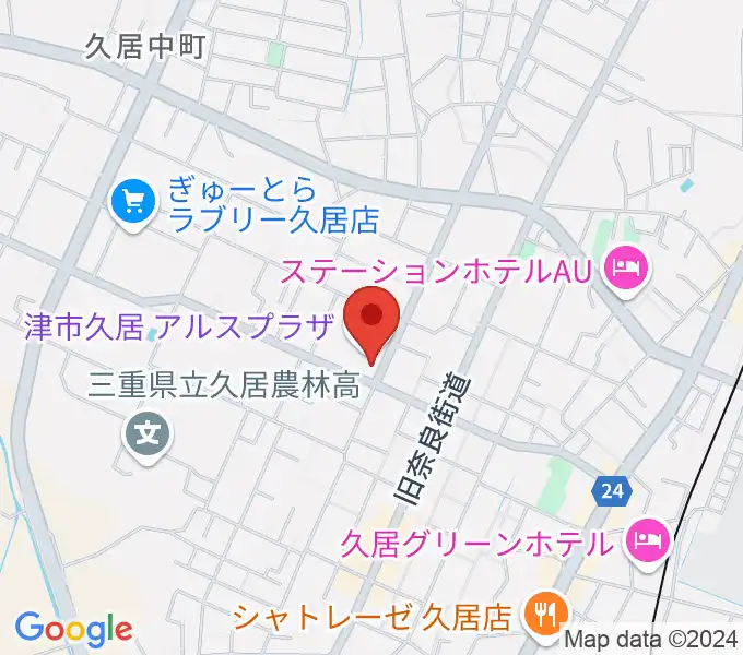 津市久居アルスプラザの地図