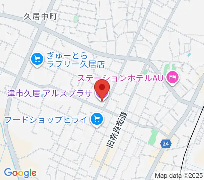 津市久居アルスプラザの地図