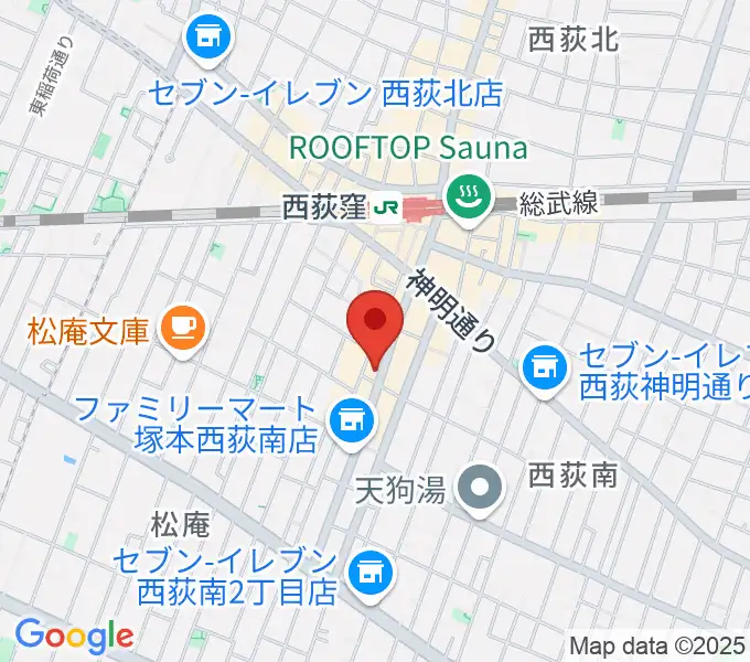 ビッグメイドミュージックの地図