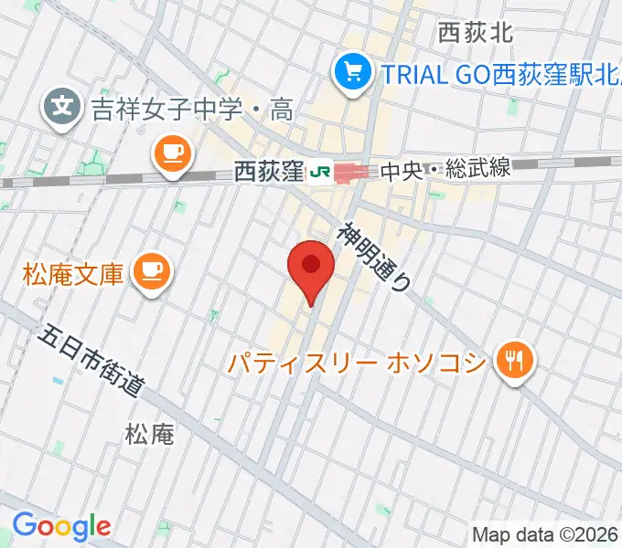 ビッグメイドミュージックの地図