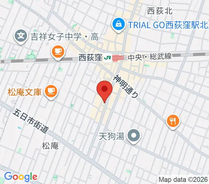 ビッグメイドミュージックの地図