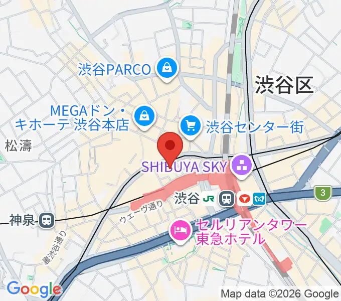 TOHOシネマズ渋谷の地図
