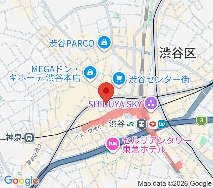 TOHOシネマズ渋谷の地図