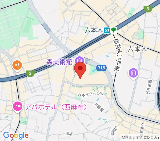 TOHOシネマズ六本木ヒルズの地図