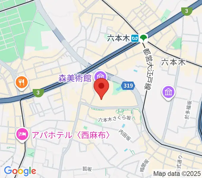 TOHOシネマズ六本木ヒルズの地図