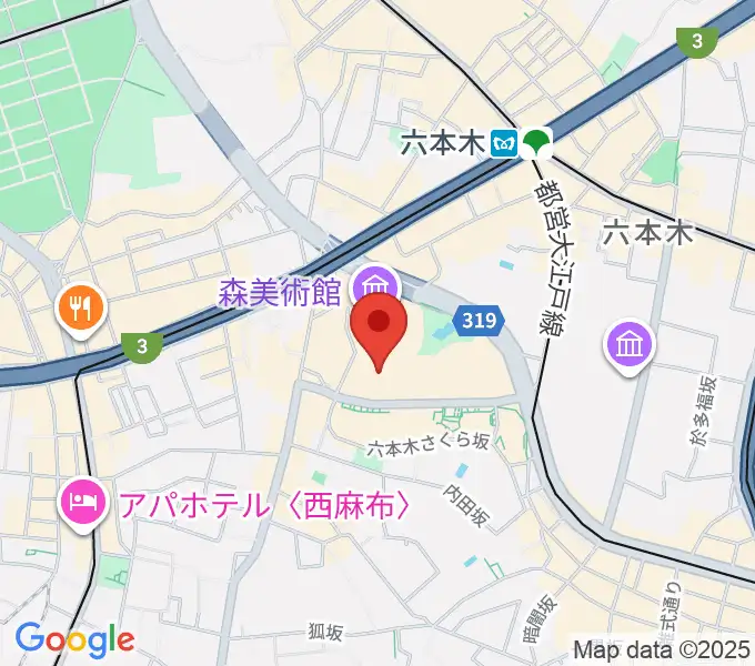 TOHOシネマズ六本木ヒルズの地図