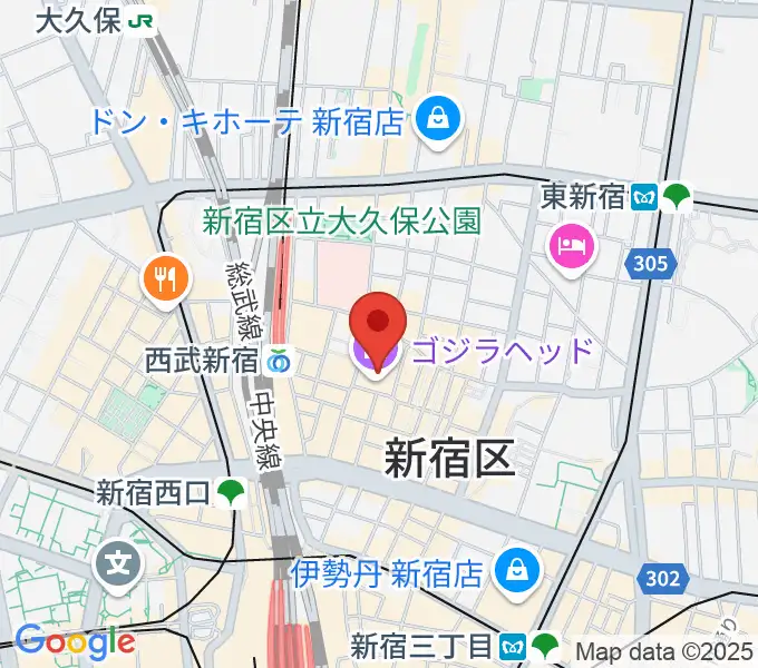 TOHOシネマズ新宿の地図