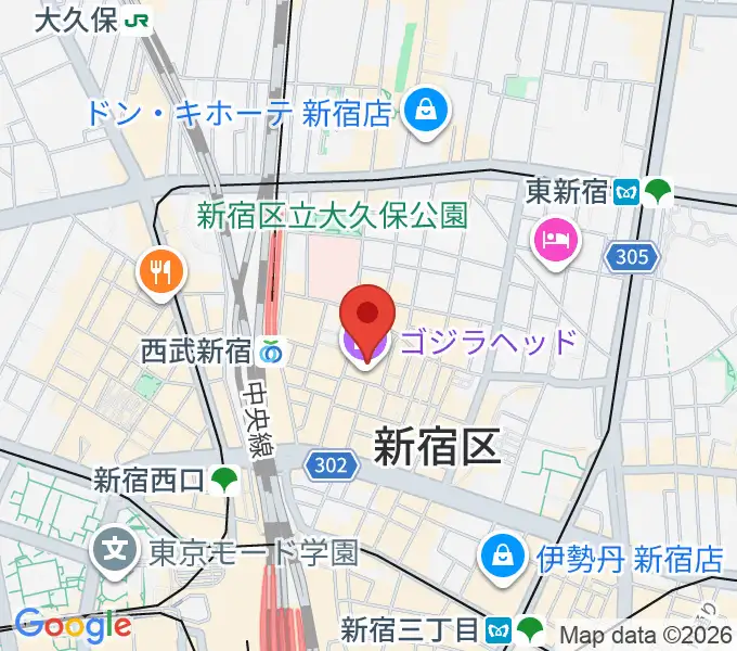 TOHOシネマズ新宿の地図