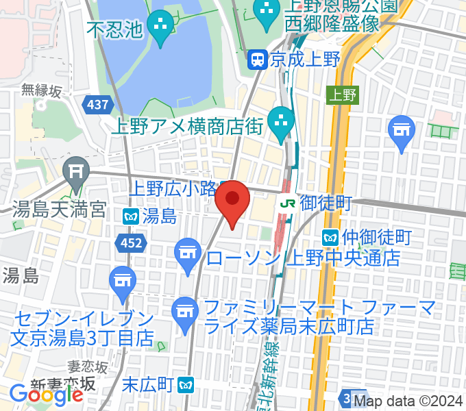 TOHOシネマズ上野の場所