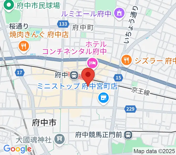 TOHOシネマズ府中の地図