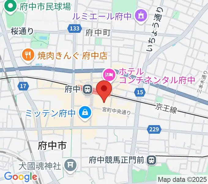 TOHOシネマズ府中の地図