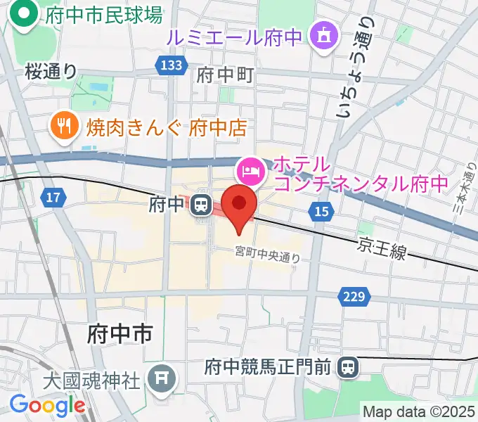 TOHOシネマズ府中の地図