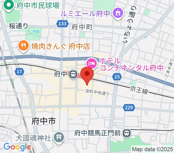 TOHOシネマズ府中の地図