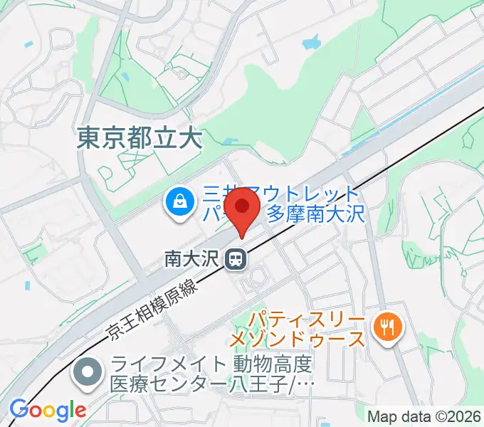 TOHOシネマズ南大沢の地図