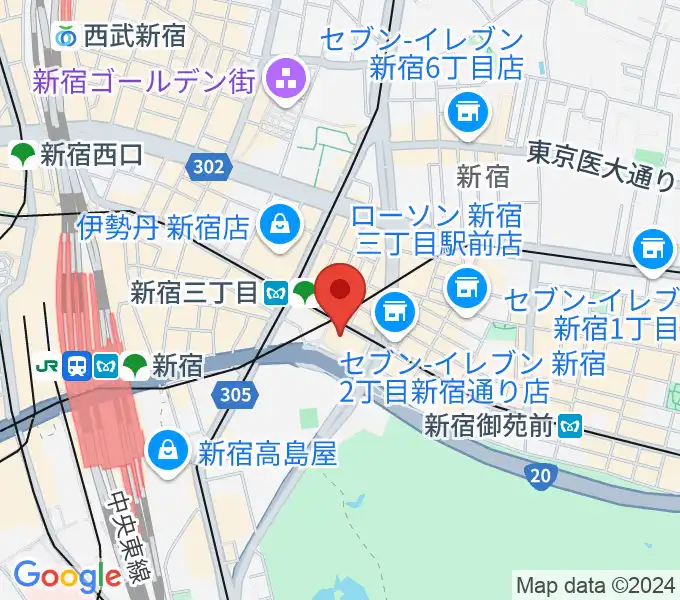 新宿バルト9の地図