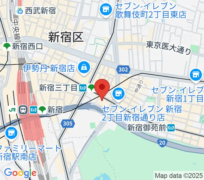 新宿バルト9の地図
