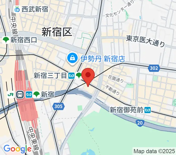 新宿バルト9の地図
