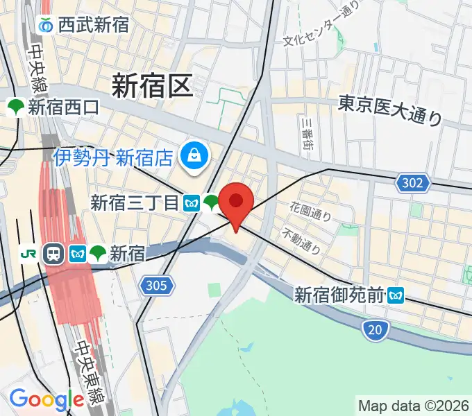 新宿バルト9の地図