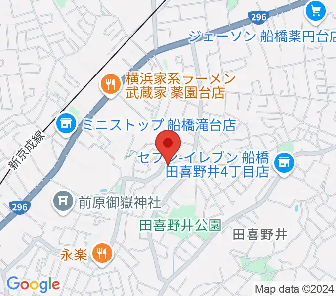 船橋スタジオネストの地図