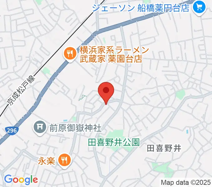 船橋スタジオネストの地図