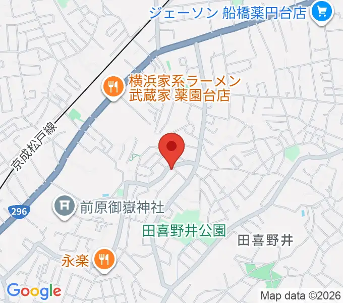 船橋スタジオネストの地図