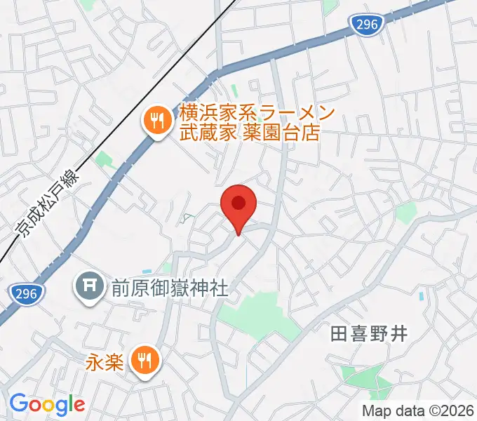 船橋スタジオネストの地図