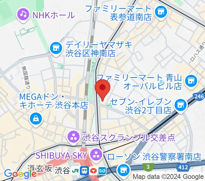 ヒューマントラストシネマ渋谷の地図