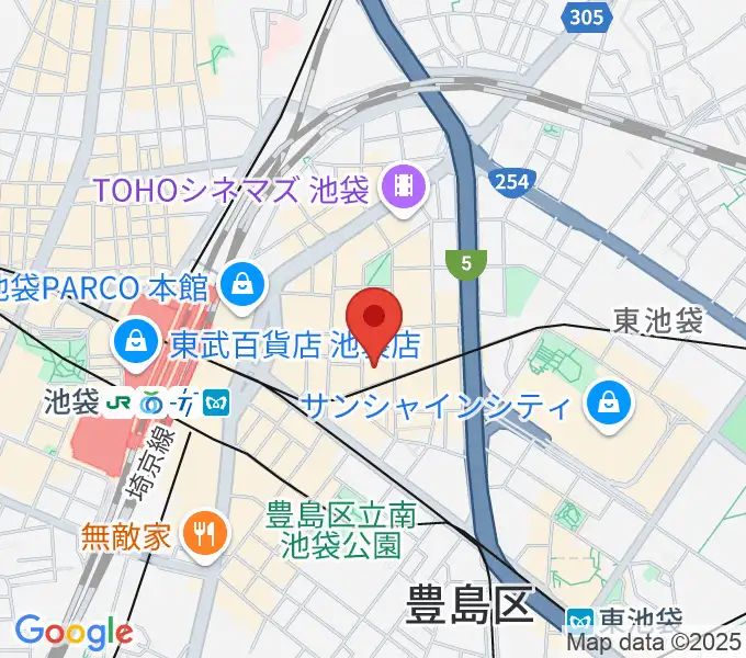 シネマサンシャイン池袋の地図