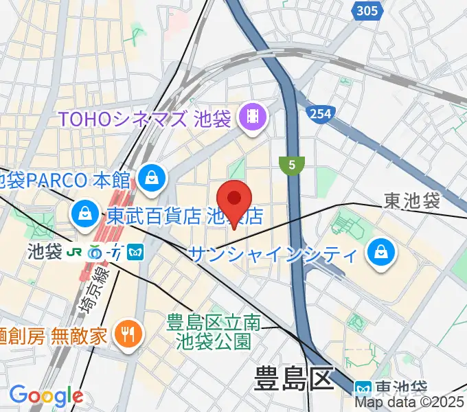 シネマサンシャイン池袋の地図