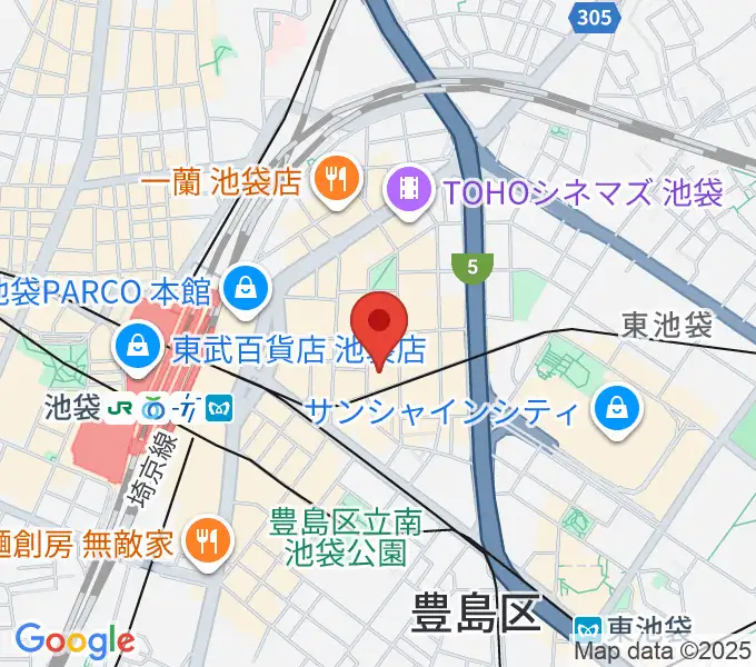 シネマサンシャイン池袋の地図