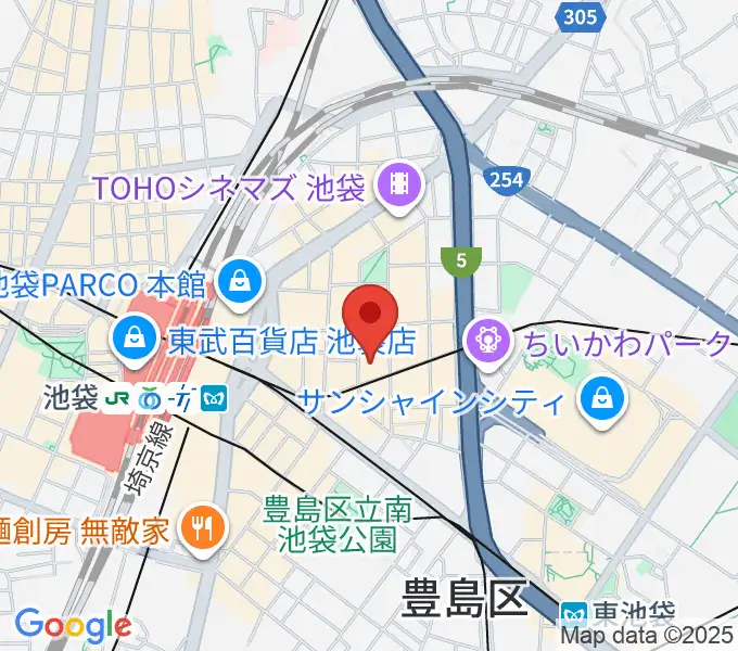 シネマサンシャイン池袋の地図