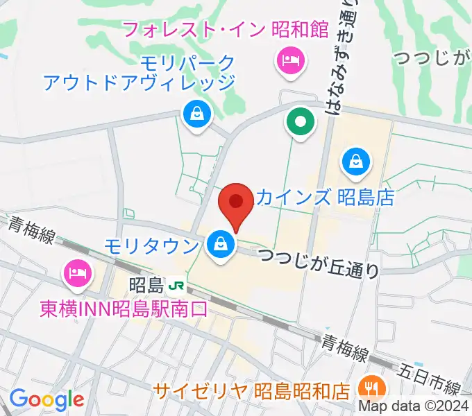 MOVIX昭島の地図