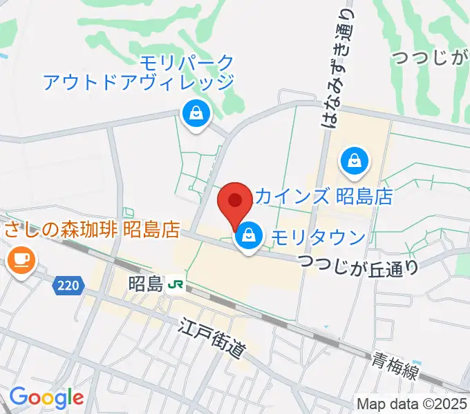 MOVIX昭島の地図