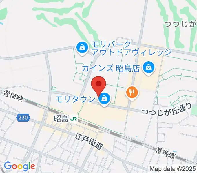 MOVIX昭島の地図