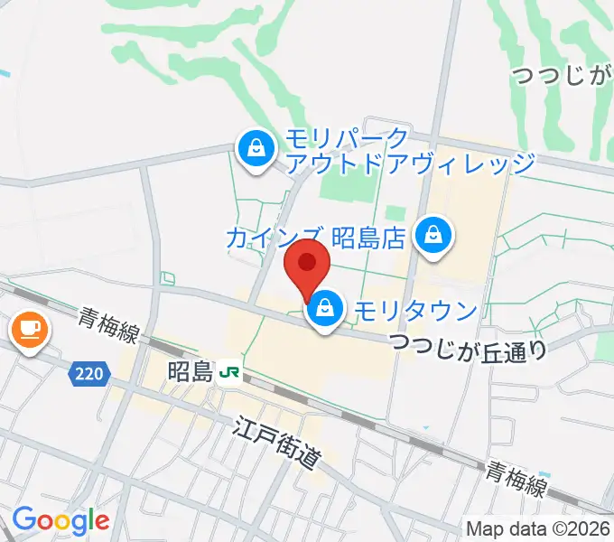 MOVIX昭島の地図