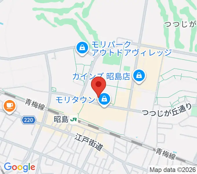 MOVIX昭島の地図