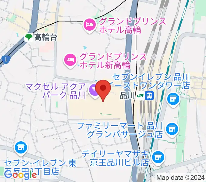 T・ジョイPRINCE品川の地図